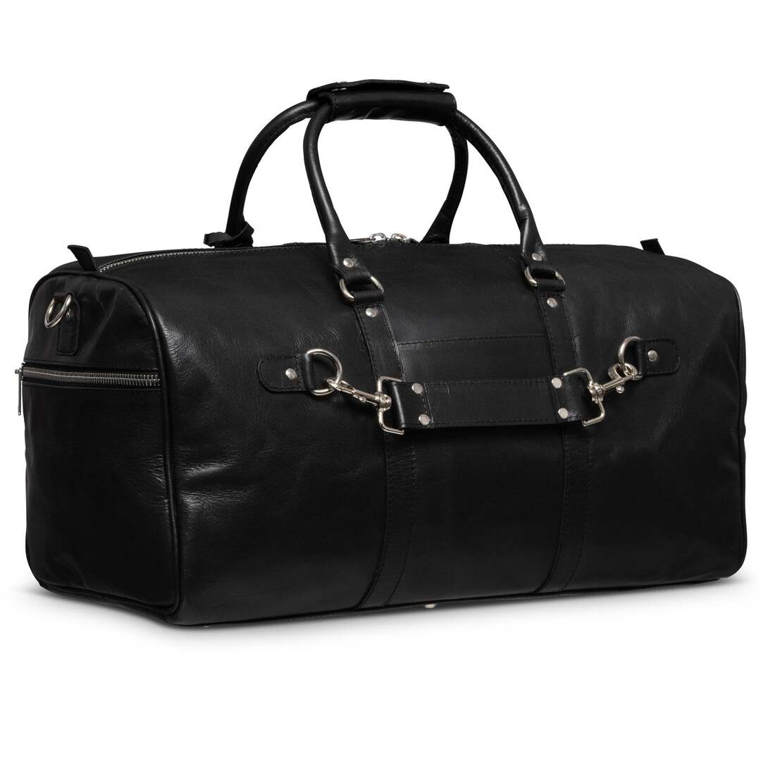 Leather Duffle Noir